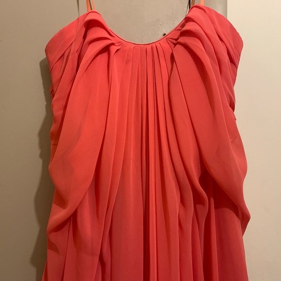 Jill Jill Stuart Pink Strapless Chiffon Gown - Picture 4 of 5